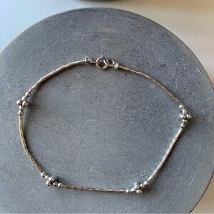 Unique 925 Sterling Silver Beaded Bracelet by LIZZdezigns